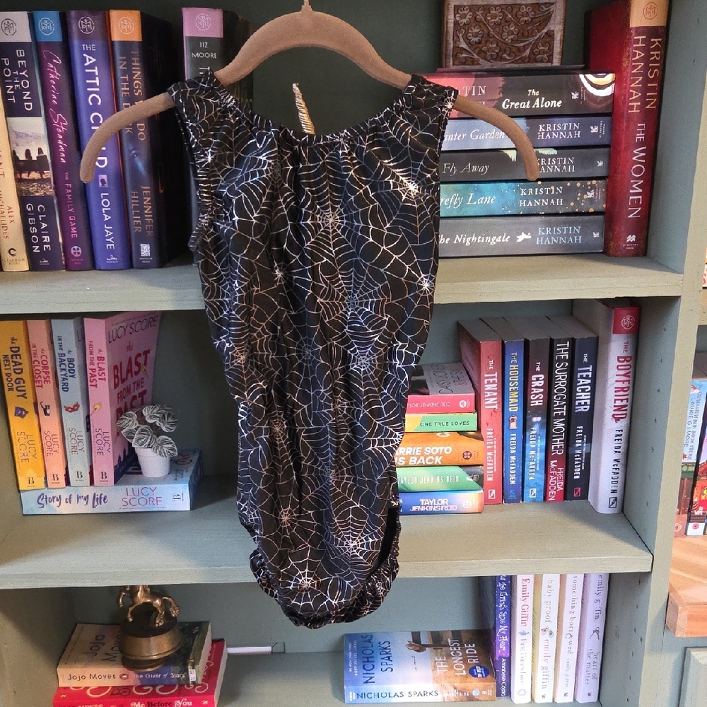 Black and White Spiderweb Bodysuit